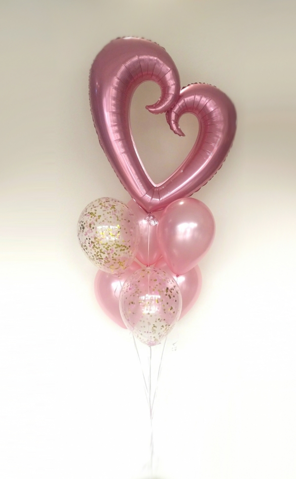 Confetti Hollow Heart Bouquet