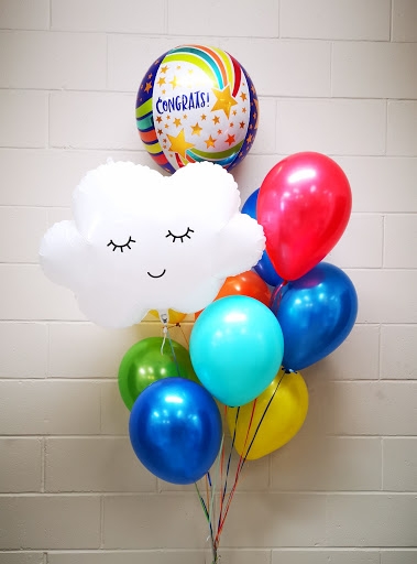 Congrats Happy Cloud Balloon Bouquet