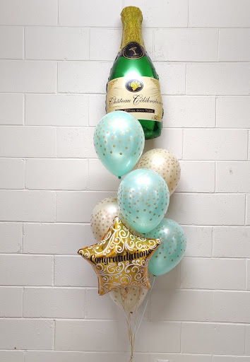 Congratulations Gold Confetti Champagne Toast Balloon 