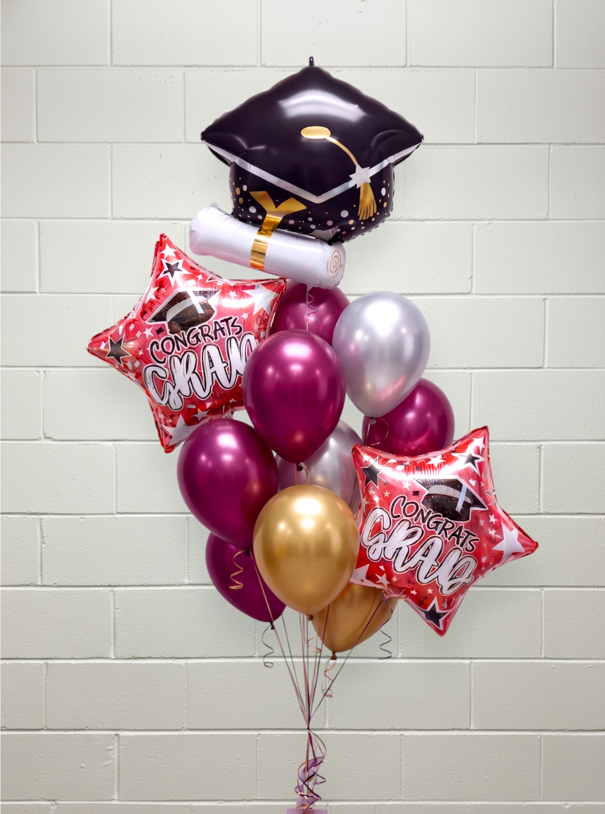 Congratulations Grad Balloon Bouquet of 9