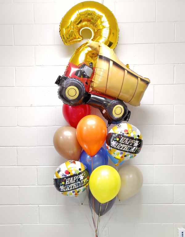 Construction Obstruction Big Birthday Balloon Bouquet