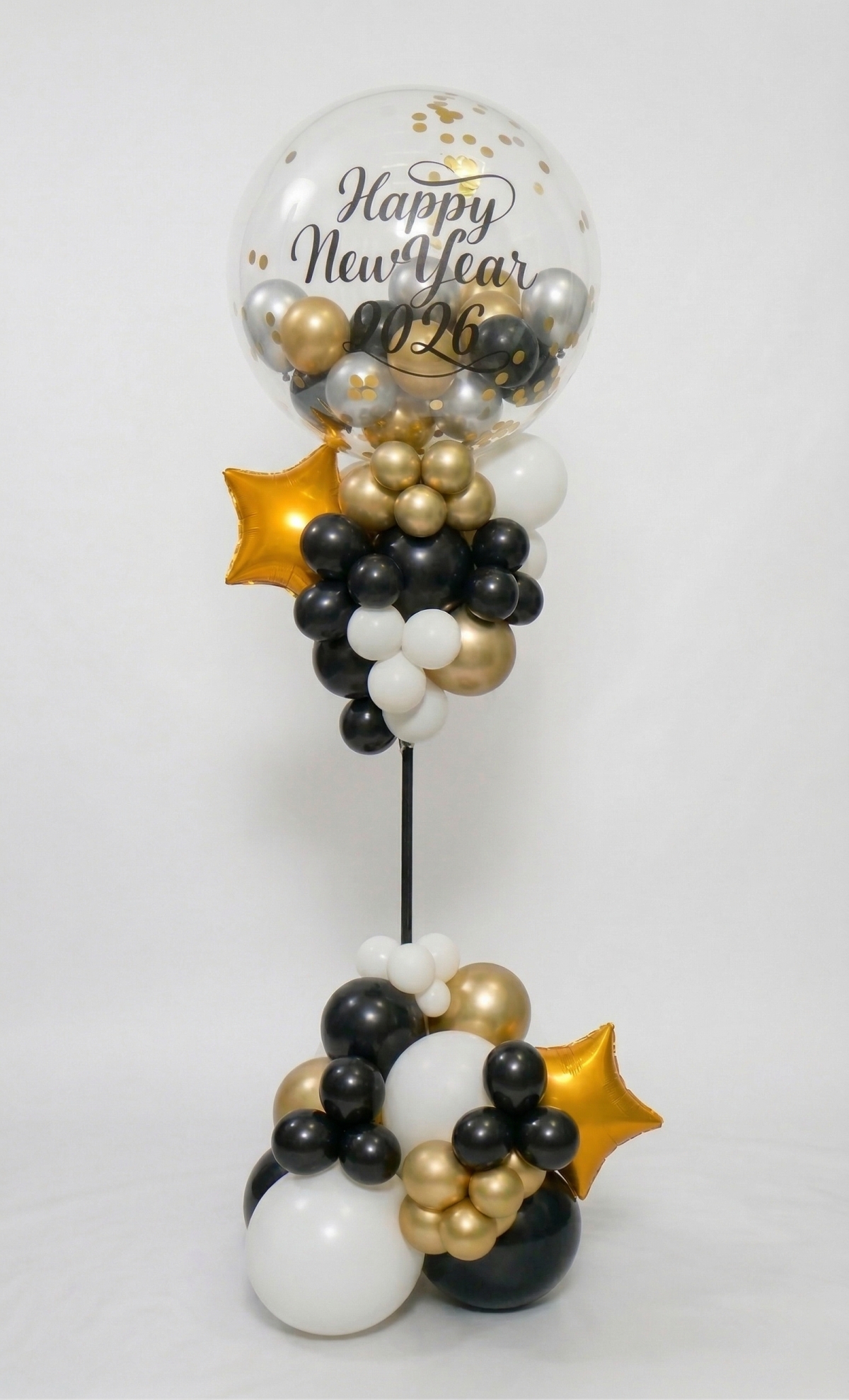 [6FT] Custom Printed Gumball Happy New Year Balloon Column