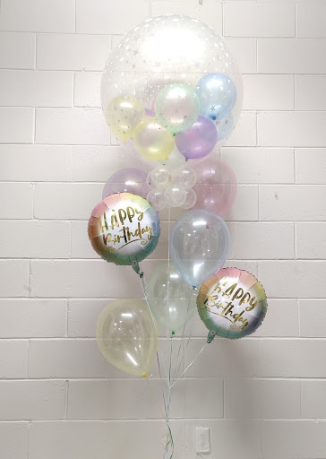 Crystal Colourful Birthday Stars Jewel Gumball Balloon Bouquet