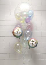 Crystal Colourful Birthday Stars Jewel Gumball Balloon Bouquet