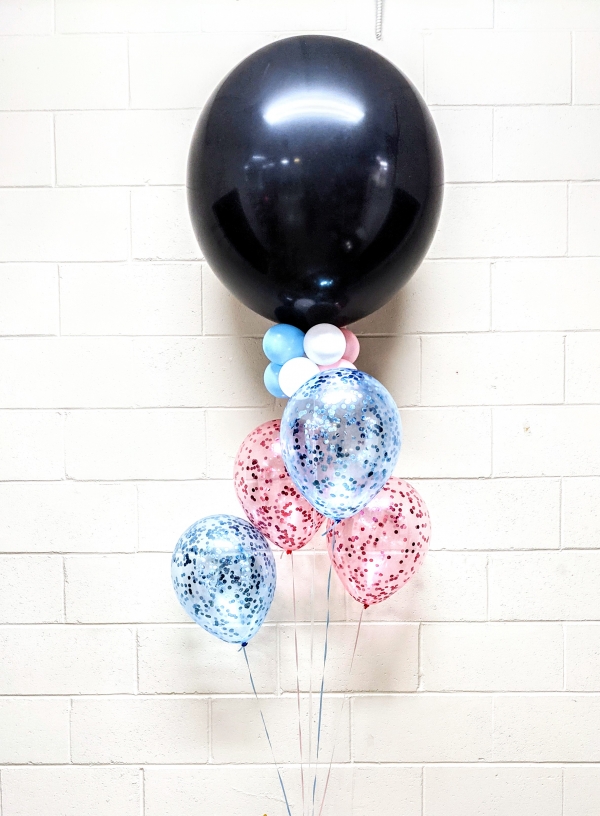 Crystal Jewel Confetti Gender Reveal Bouquet