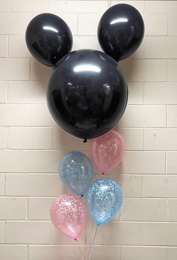 Crystal Jewel Confetti Gender Reveal Bouquet Mickey Mouse Edition