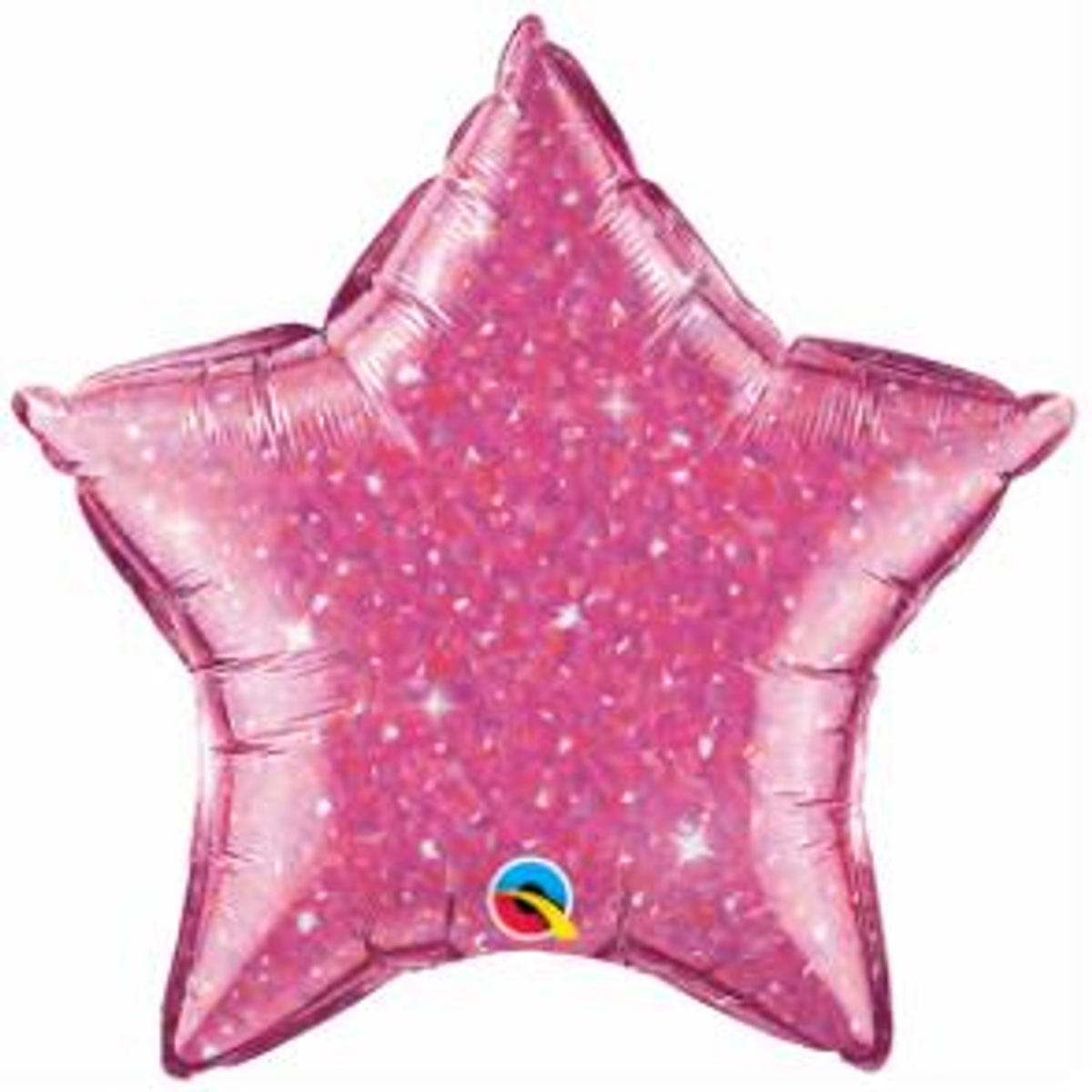 Crystal Magenta Star Balloon 