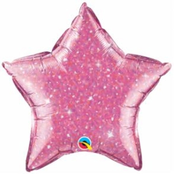 Crystal Pink Star Balloon