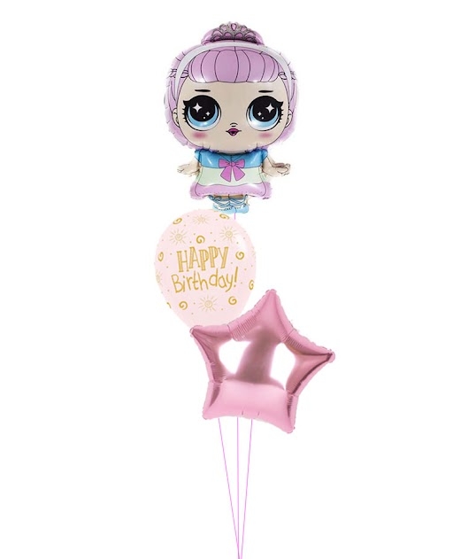 Crystal Queen LOL Surprise Doll Balloon Bouquet