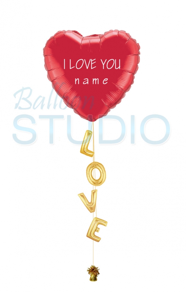 Custom Personalized Love Balloon 3