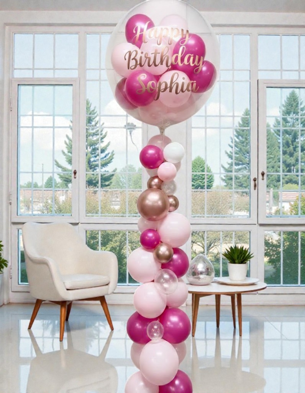 Custom Message Bubble Strand Balloon Set