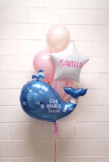 Custom Name Get Well Soon In Pink