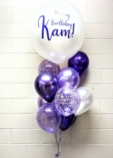 36 Inch Latex Custom Print Pick Your Colour Balloon Bouquet