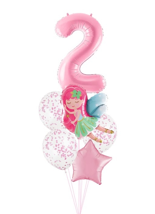 Cute Princess Fairy Pick An Age Balloon Bouquet