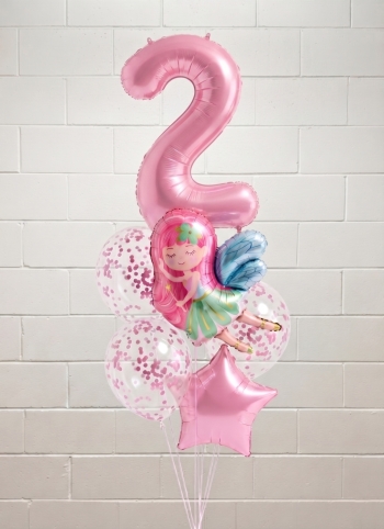 Cute Princess Fairy Pick An Age Balloon Bouquet