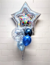 Dazzler Star Nova Birthday Bouquet In Blue