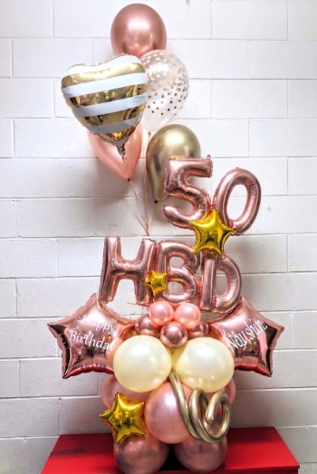 Deluxe Custom Birthday Balloon Standup Sculpture 3