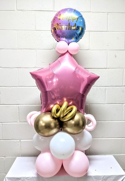 Deluxe Star Balloon Birthday Stand Up 