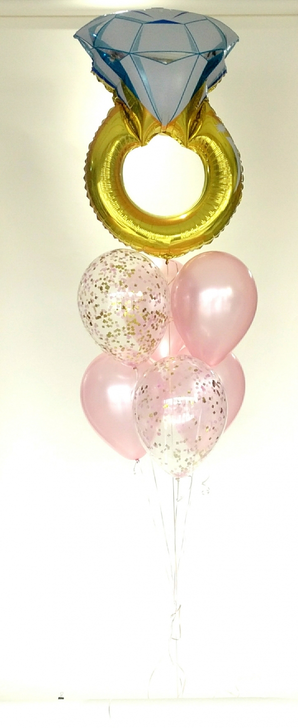 Diamond Ring Confetti Bouquet