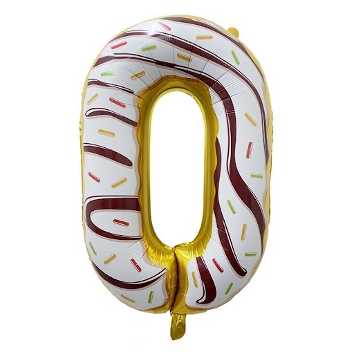 Donut Balloon Number 0