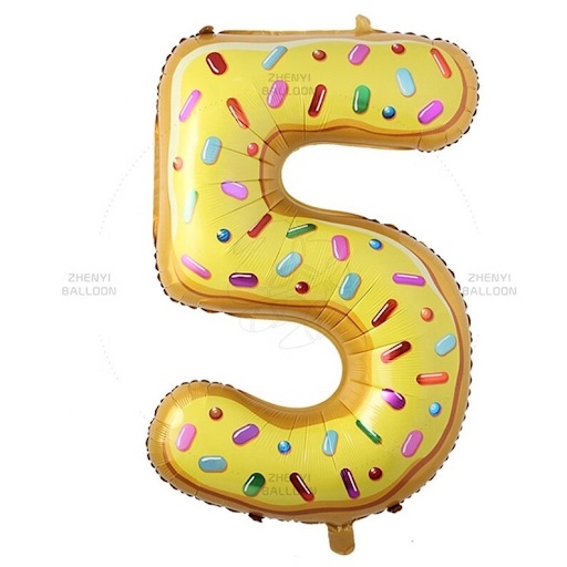 Donut Balloon Number 5