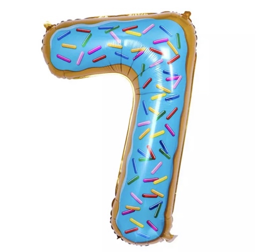 Donut Balloon Number 7