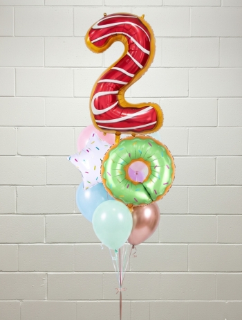 Donut Balloon Number Bouquet 2