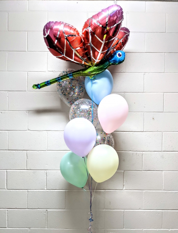 Dragonfly Over The Rainbow Balloon Bouquet
