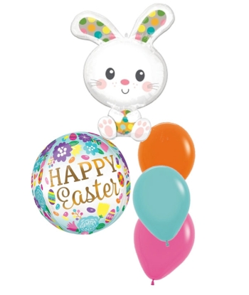 Happy Easter Bunny Sweet Colourful Bouquet of 5