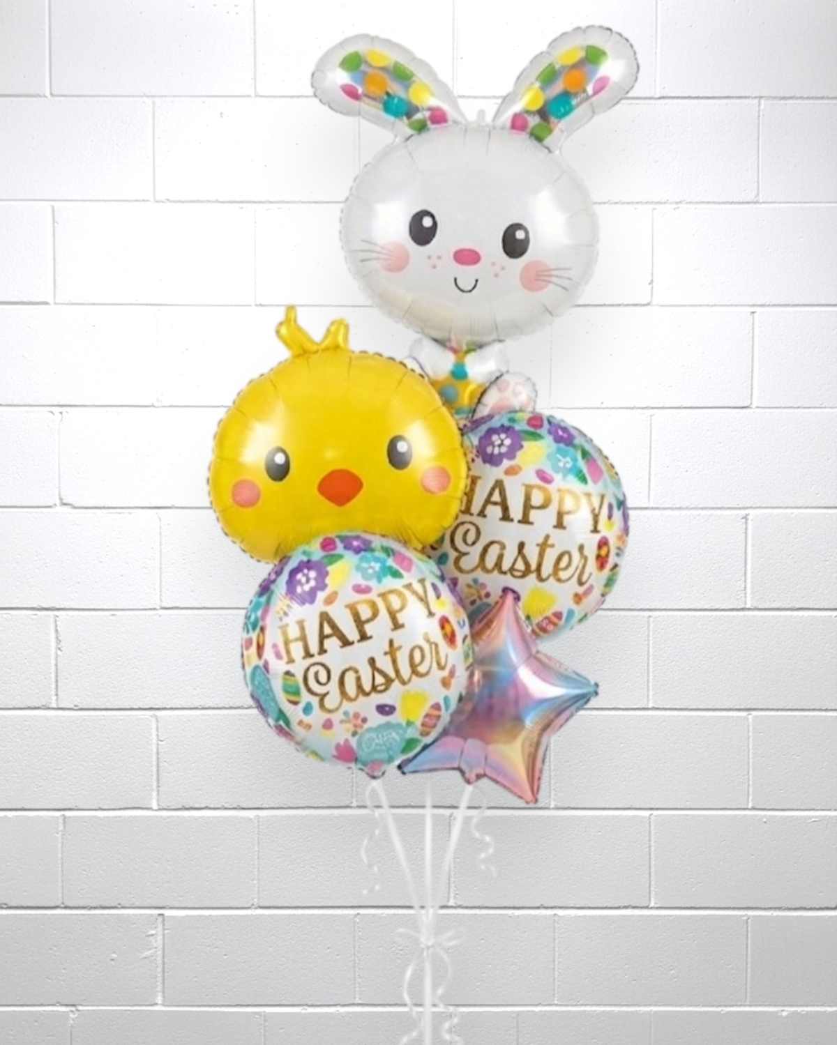 Easter Bunny with Easter Eggs Balloon Bouquets