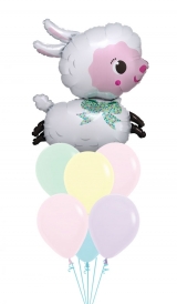 Easter Lamby with 6 pastel matte balloons