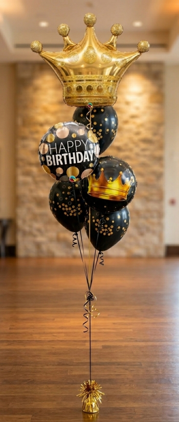 Elegant Birthday To You Your Majesty Balloon Bouquet