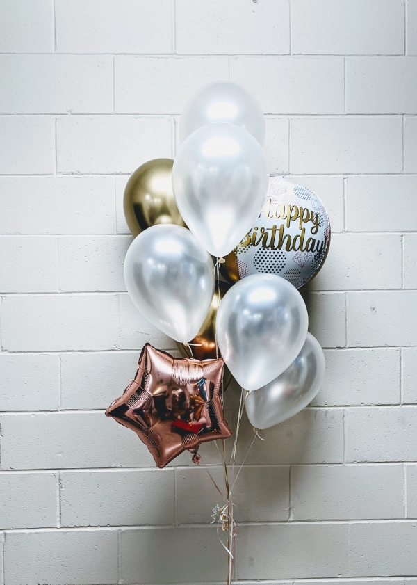 Elegant & Simple Rose Gold Birthday Bouquet