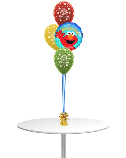 Elmo Birthday Centerpiece of 4 Balloon