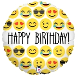 Emoji Happy Birthday Single Balloon