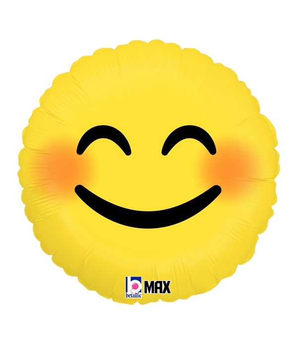 Emoji Smiley Blush Single Balloon
