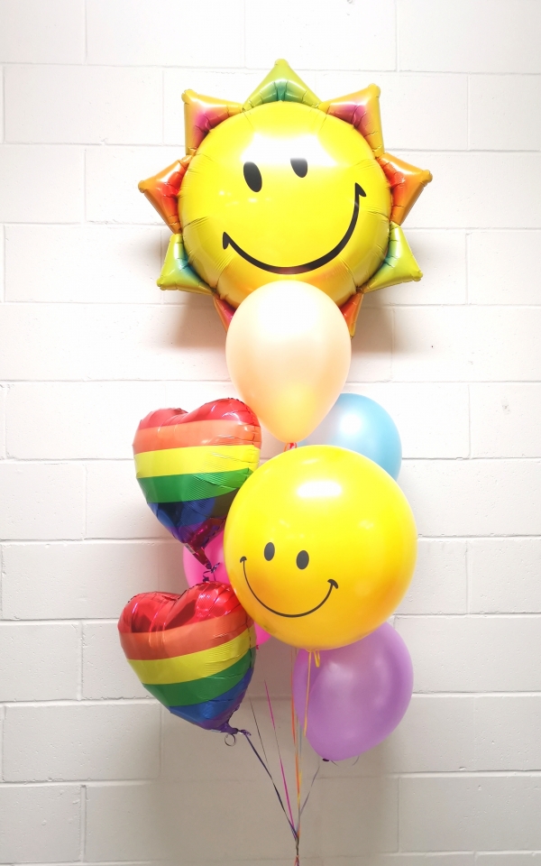 Emoji Sun Rainbow Happy Face Bouquet