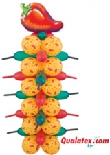 Fiesta Chili Peppers Column INDOOR