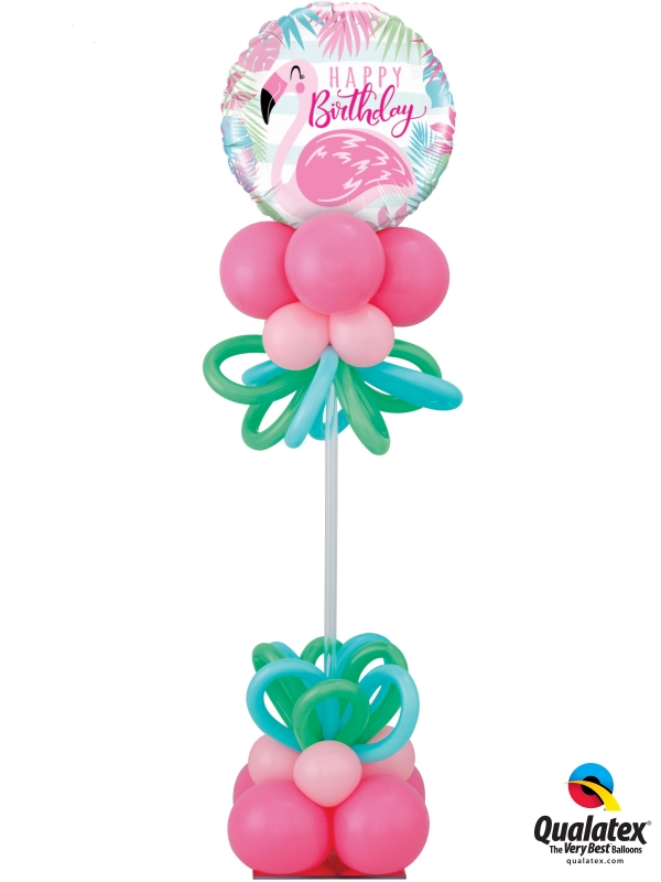 7FT Flamingo Birthday Column INDOOR