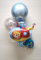 Fly Over the Circus Clouds Balloon Bouquet