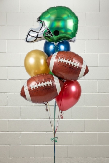 Green Football Helmet Bouquet