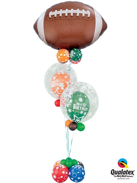 Football Bubbles Birthday Bouquet 