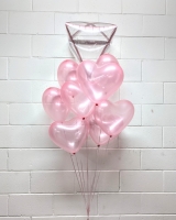 For That Wonderful Person Heart Diamond Bouquet