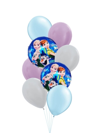 Frozen Fever Metallic Balloon Bouquet
