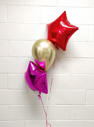 Fun Chrome Centerpiece Balloon Bouquet