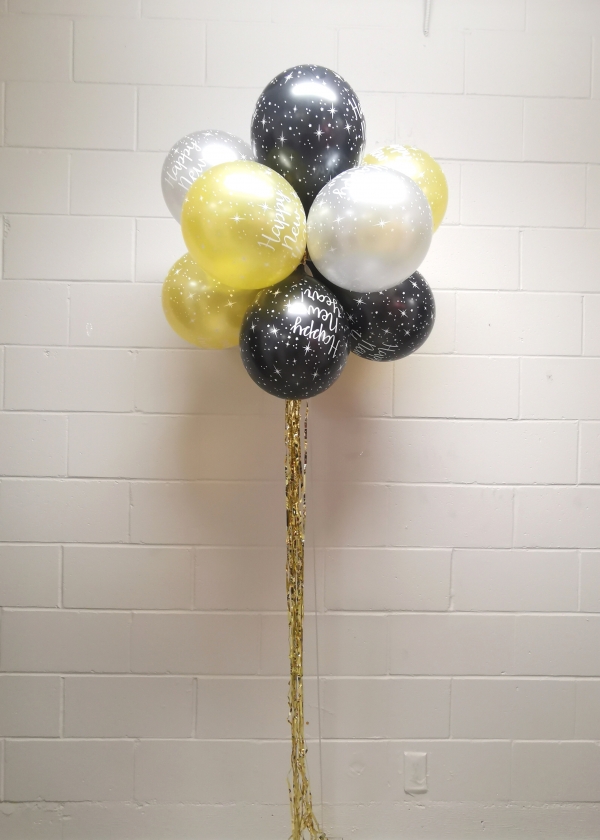 Fun New Year Catamari Balloon Bouquet Centerpiece