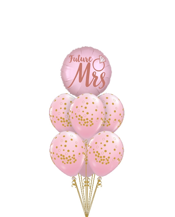 Future Mrs Confetti Bridal Shower Bouquet