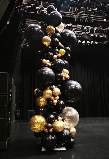 [10FT] Sophisticated Glam Gatsby Grand Confetti Garland Column 