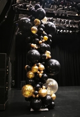 [10FT] Sophisticated Glam Gatsby Grand Confetti Garland Column INDOOR