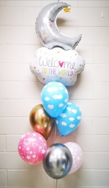 Gender Neutral Stars and Clouds Baby Bouquet
